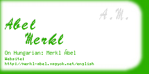abel merkl business card